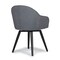 Studio Designs Home Dome Swivel Dining / Office Chair with Arms in Charcoal Grey